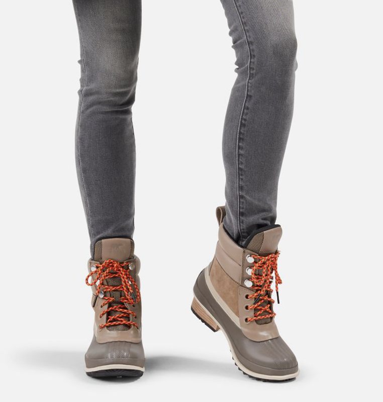 Sorel Dam Gummistövlar Khaki - Slimpack™ Iii Hiker Duck Mid - LEI-672815